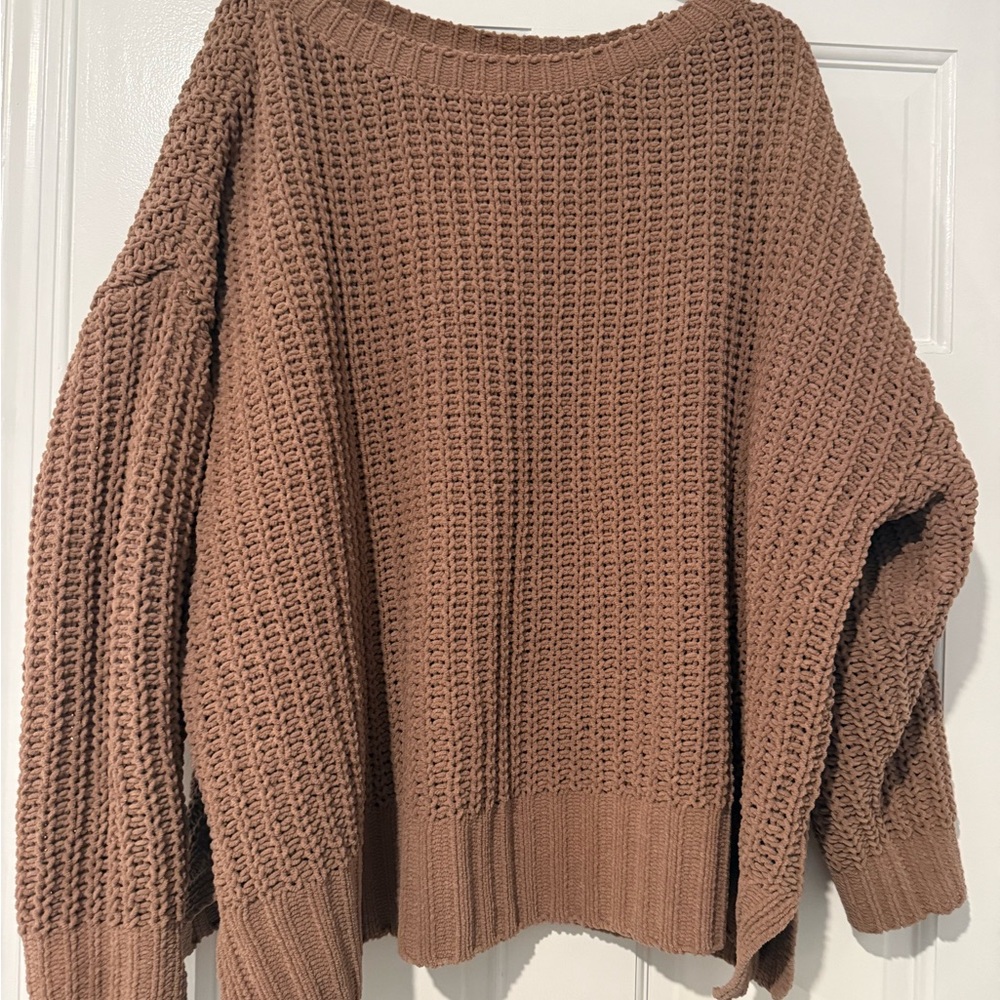American Eagle Outfitters Tan Knit Sweater